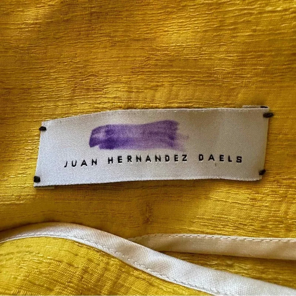 Juan Hernandez Daels Linen Asymmetrical Shorts